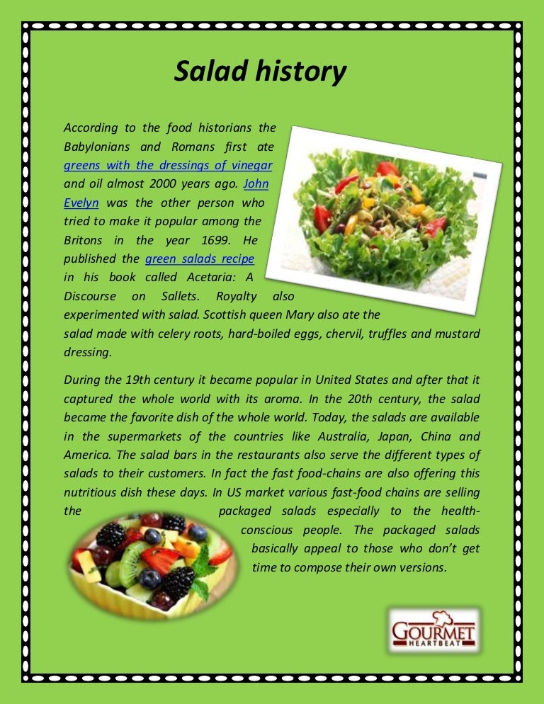 Salad recipe