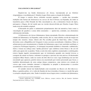 Salamanca do Jarau (Ensaio de Luiz ...