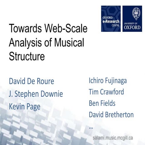 Towards Web-Scale Analysis of Musical Structure 
