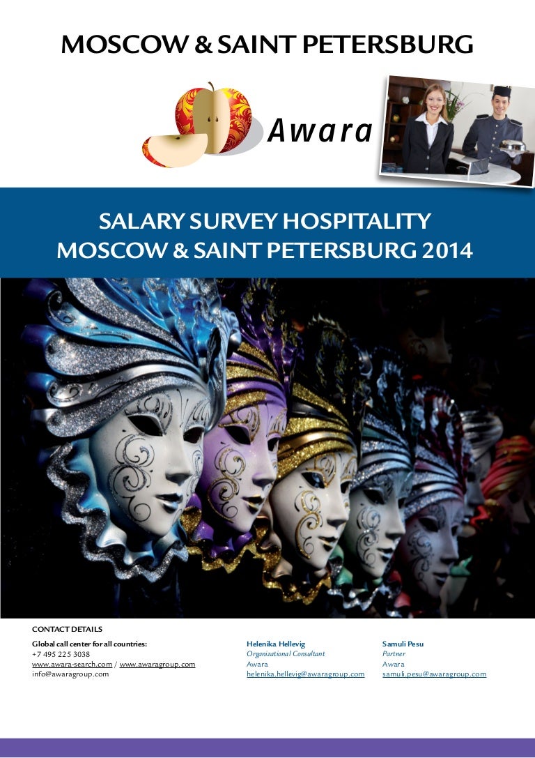 Salary Survey In The Hospitality Industry In Moscow And Saint Petersb 