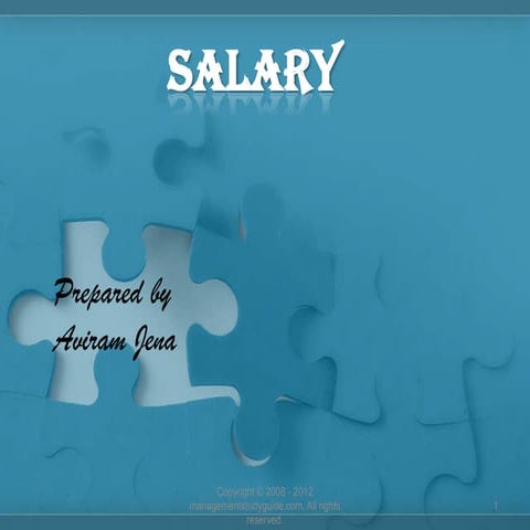 Salary ppt by Aviram Jena