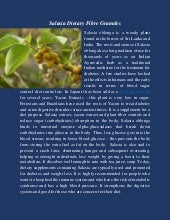 Salasia dietary fibre granules from...