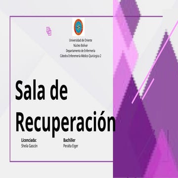 sala urpa quirurgica 2, material universitario