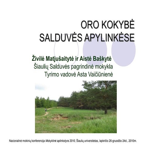 Salduves oro kokybe2