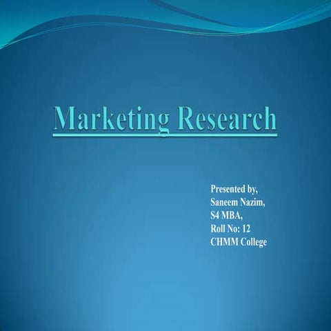 Marketing Research, Applications of Product Development and Test Marketing, S...