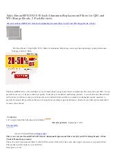 2-Pack Broan BPS1FA30 Replacement Filters for QS1 and WS1 30/” Range Hoods Aluminum