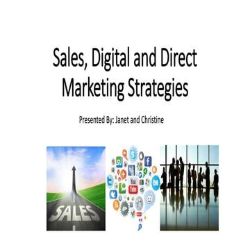 Sales digital and direct marketing strategies presentation
