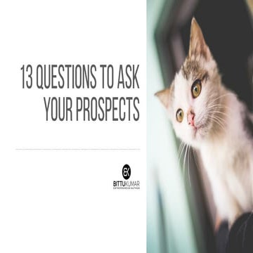 Sales questions you should ask