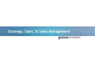 Sales, Sales Management, Sales Strategy