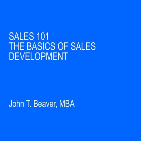 Sales 101