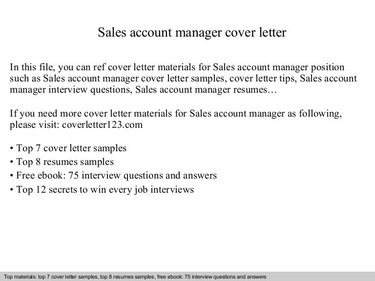 sales account manager interview questions