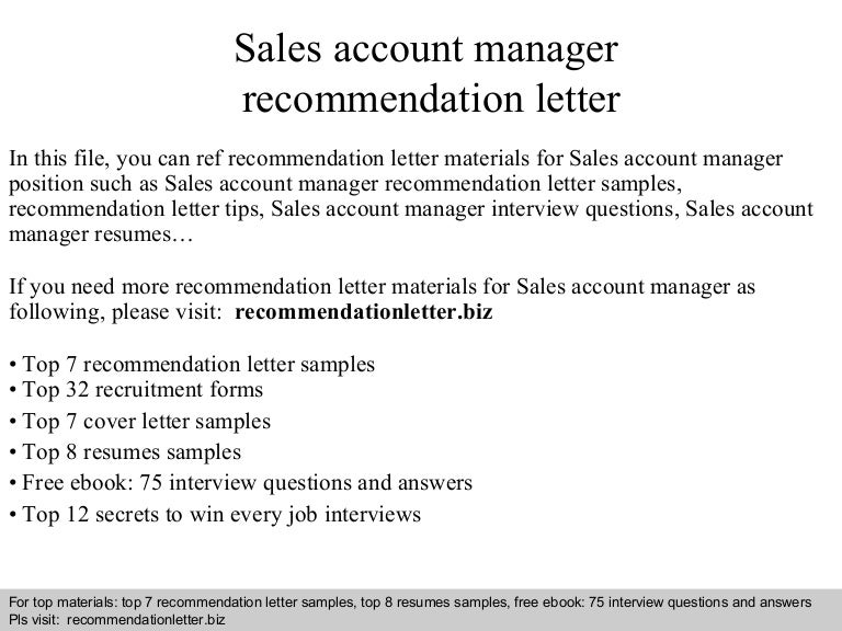 sales account manager interview questions