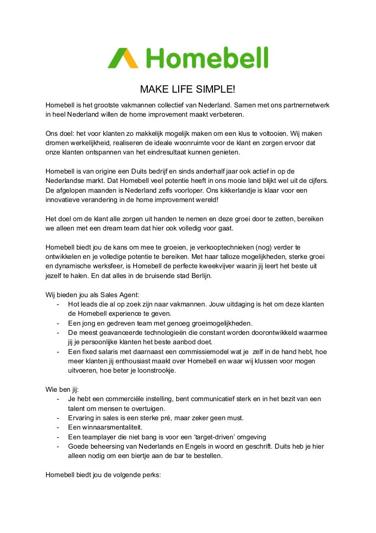 Sales Agent Berlin