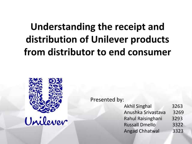 Sales and distribution 12345