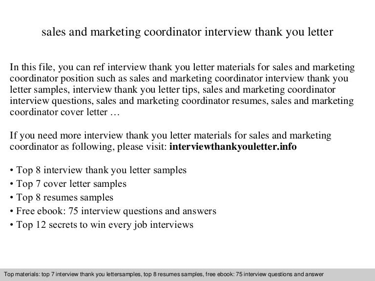 marketing coordinator interview