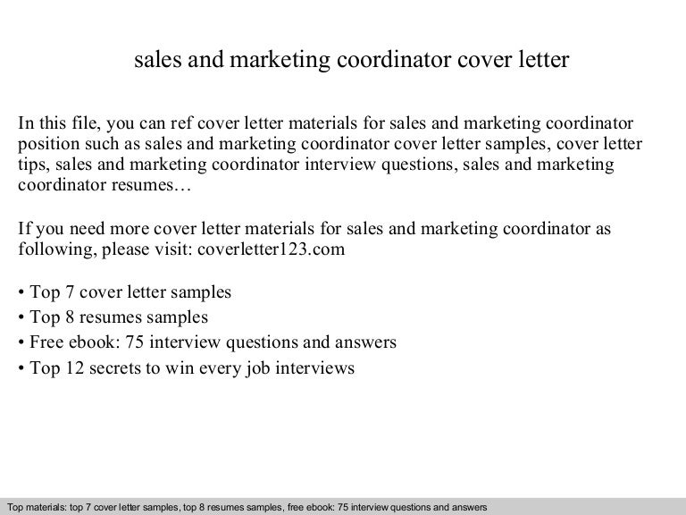 salesandmarketingcoordinatorcoverletter 140830103728 phpapp02 thumbnail 4 jpg cb 1409395076 marketing coordinator cover letter