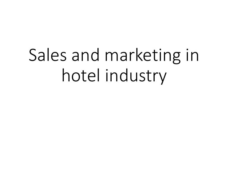 Sales and marketing in hotel industry