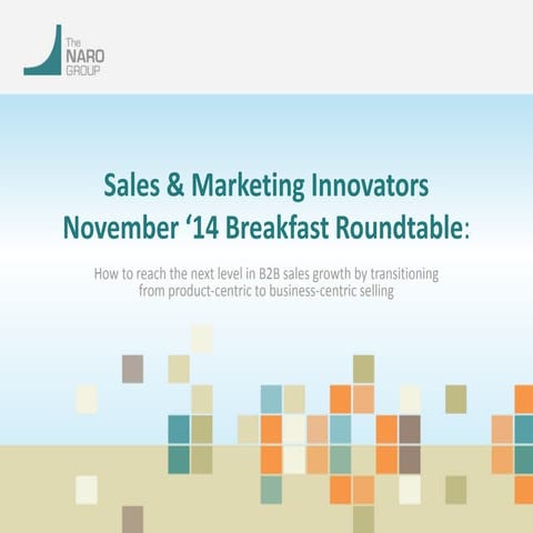 How to reach the next level in B2B sales growth by transitioning from product...