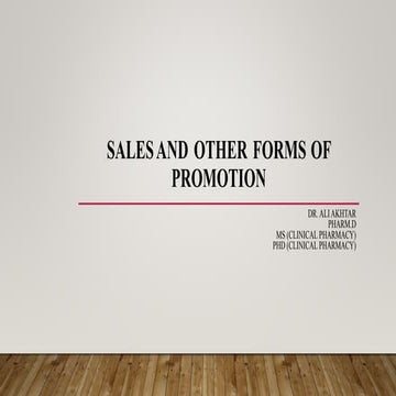 Sales and other forms of promotion .pptx