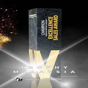 Sales Award Trophy at Trophy-World Malaysia | Custom Trophies & Plaques Supplier