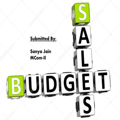 Sales budget