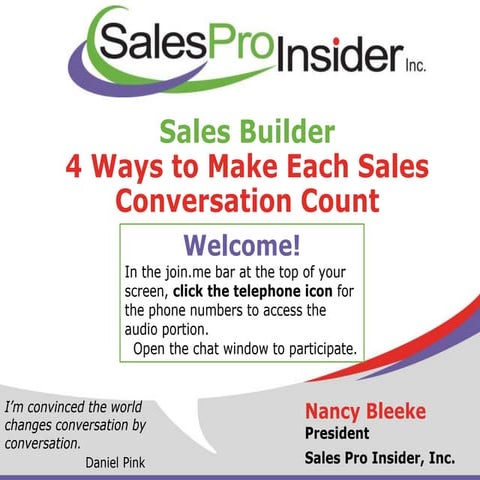 4 Ways to Make Each Sales Conversation Count