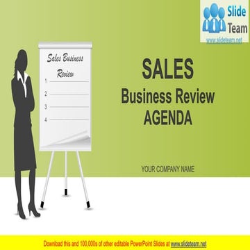 Sales Business Review Agenda Complete PowerPoint Deck With Slides