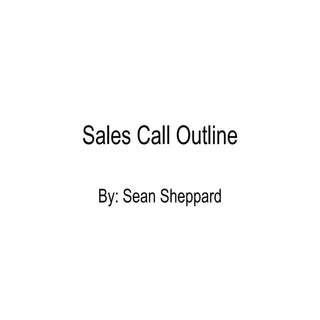 Four Stages of a Sales Call