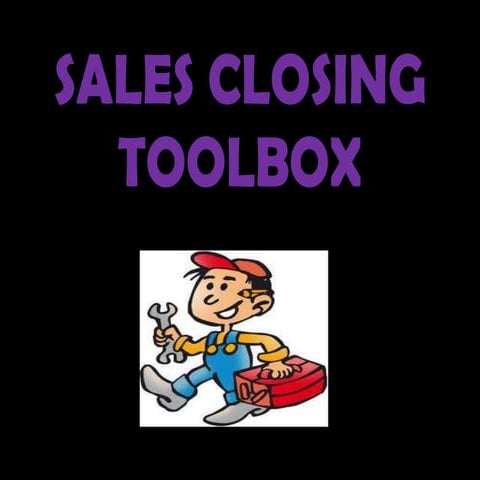 Sales closing toolbox  indranil bhaduri