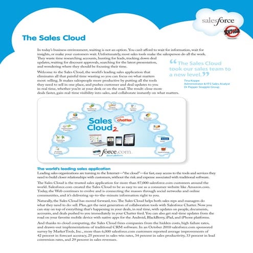 Sales cloud data sheet