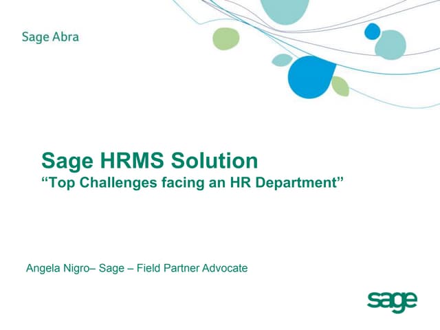 The Changing Role of HR