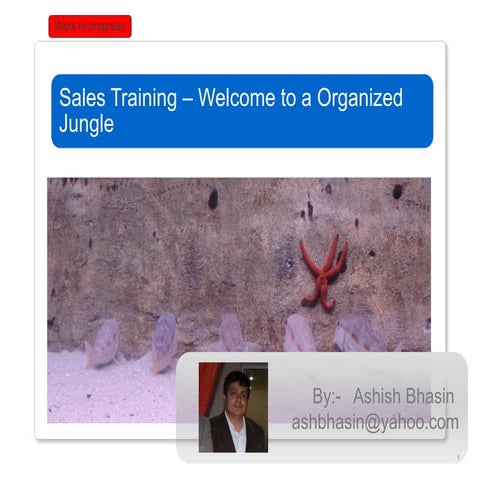 Sales Training - Welcome to Organized Jungle