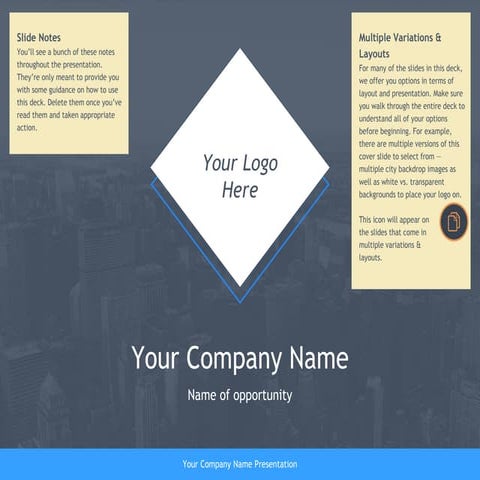 Pitch deck template