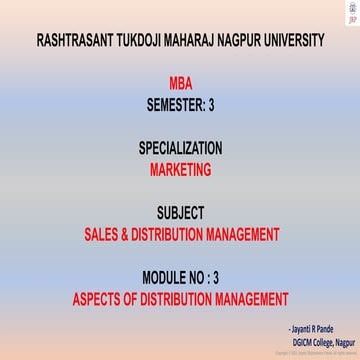 Sales & Distribution Management Module 3.pdf