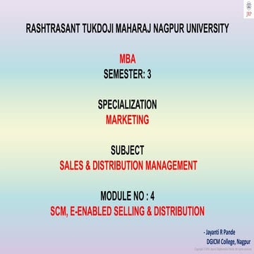 Sales & Distribution Management Module 4.pdf