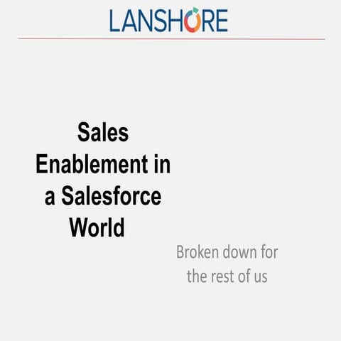 Sales enablement