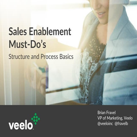 Sales Enablement Must-Do's | Veelo