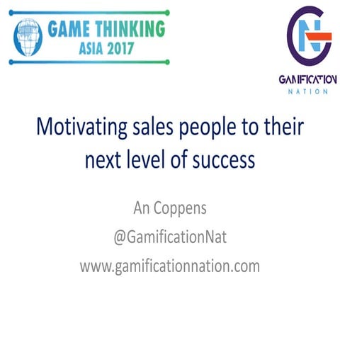 Enhancing sales performance with gamification