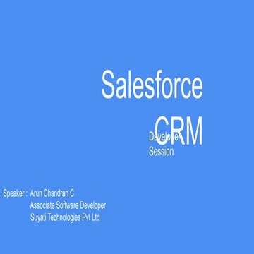 Intro to Cloud Computing and Sales force