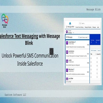 Salesforce Bulk Texting App With  Message Blink