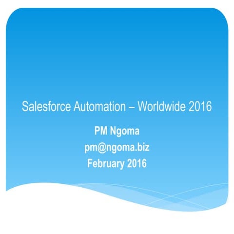 Salesforce Automation - Worldwide 2016