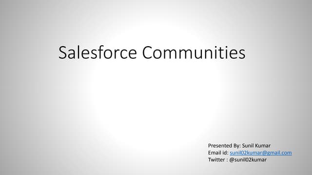 Salesforce Communities