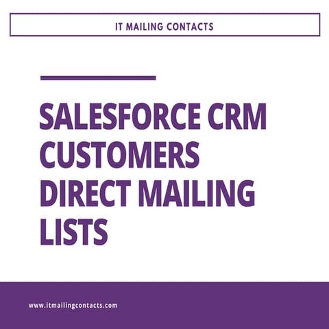 Salesforce crm email list