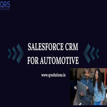 Salesforce for Automotive Industry | QR Solutions