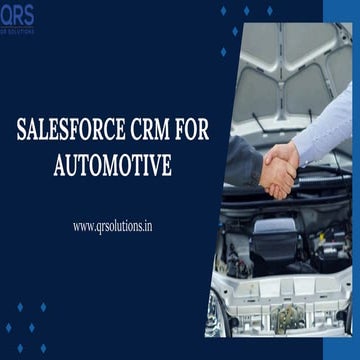 Salesforce for Automotive Industry | QR Solutions