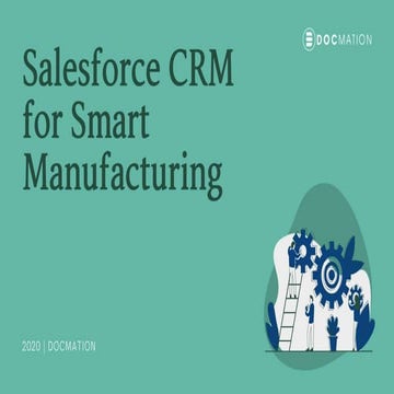Salesforce CRM for Smart Manufacturing