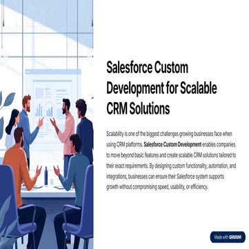 Salesforce Custom Development for Scalable CRM Solutions | PDF