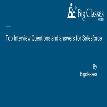 Salesforce developer fa qs