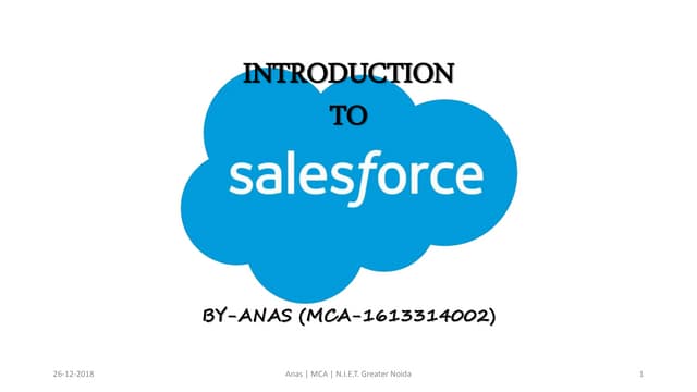 Salesforce introduction