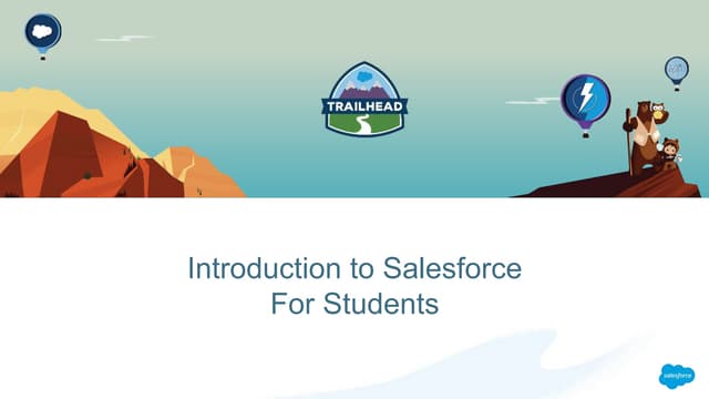 Salesforce Intro Session For Students V2 Ppt Salesforce Intro Session For Students V2 Ppt